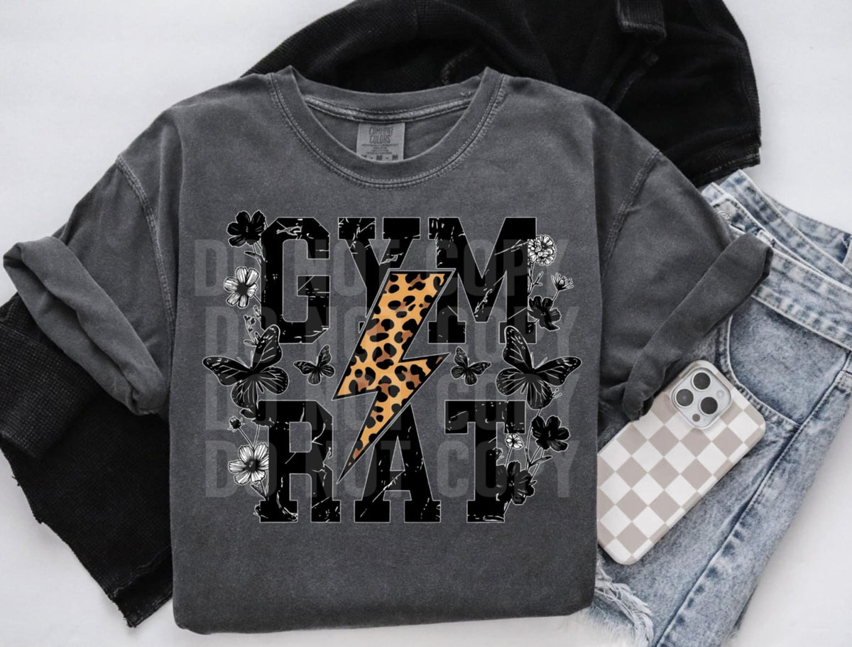 Gym rat leopard lightning bolt (SCG) 87985 DTF transfer