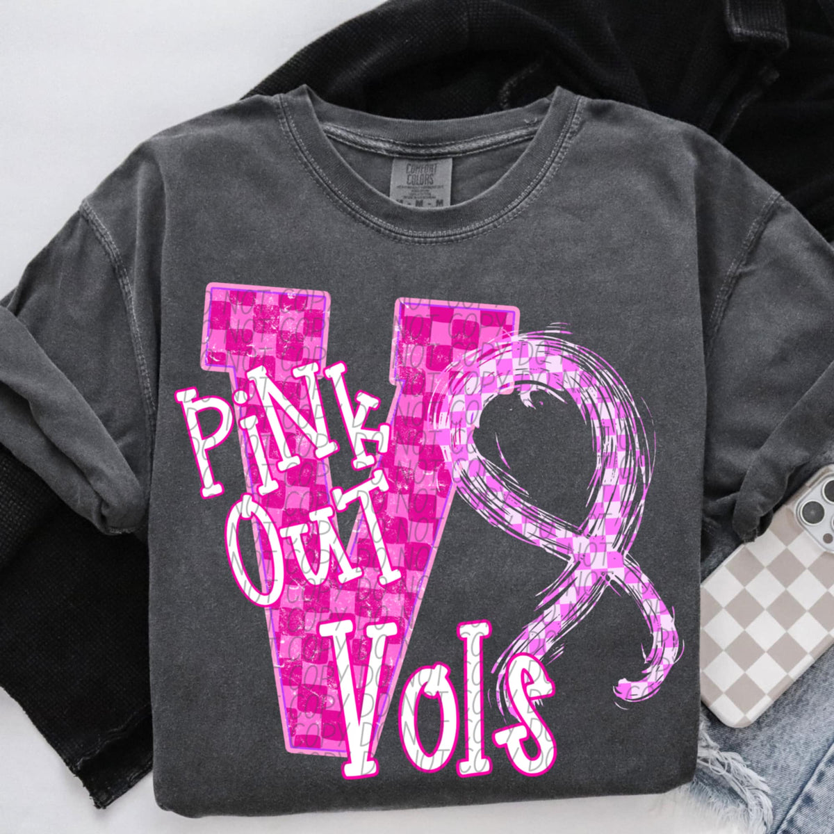 Vols Pink Out Varsity (city) DTF Transfer