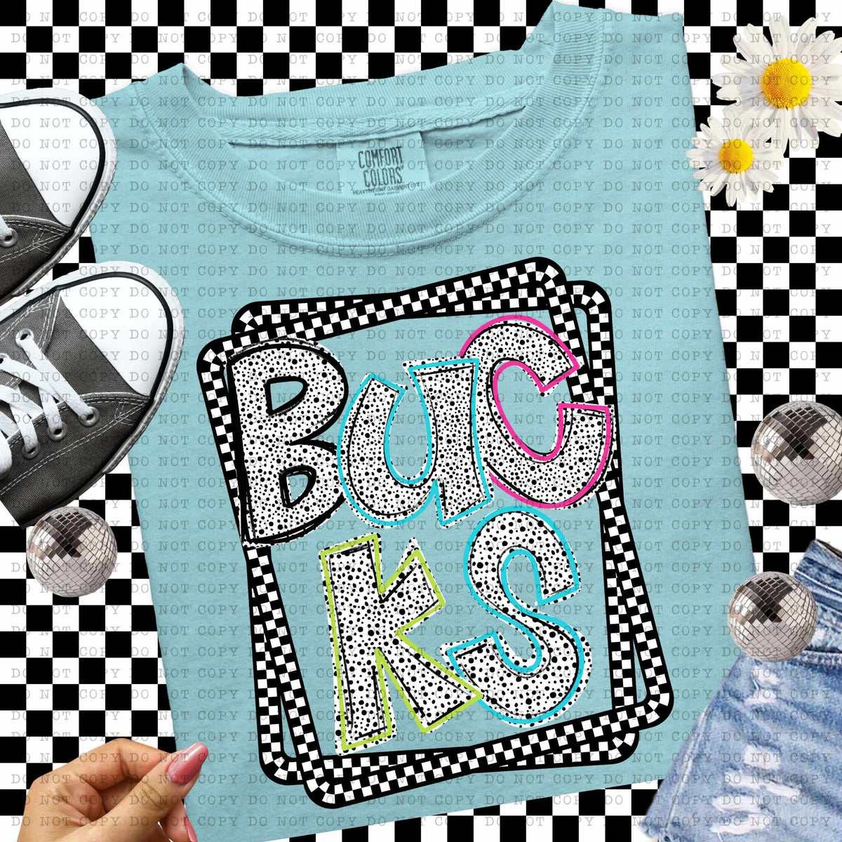 Bucks Dalmatian filled mascots (ECHT) 55143 DTF transfer