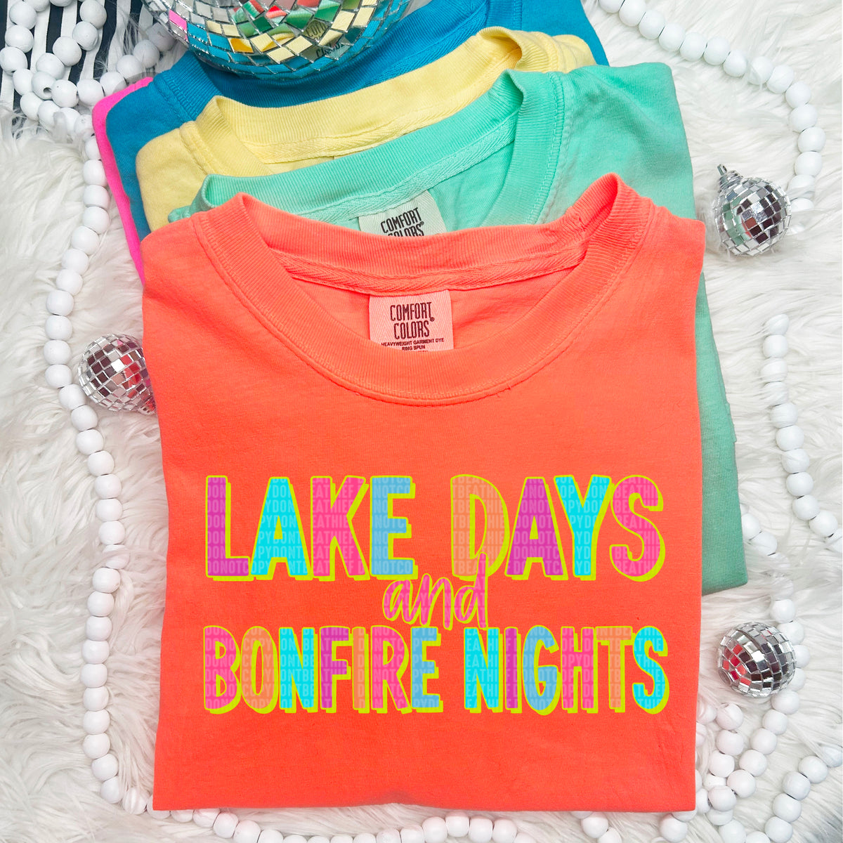 Lake days and bonfire nights 97603 DTF transfer