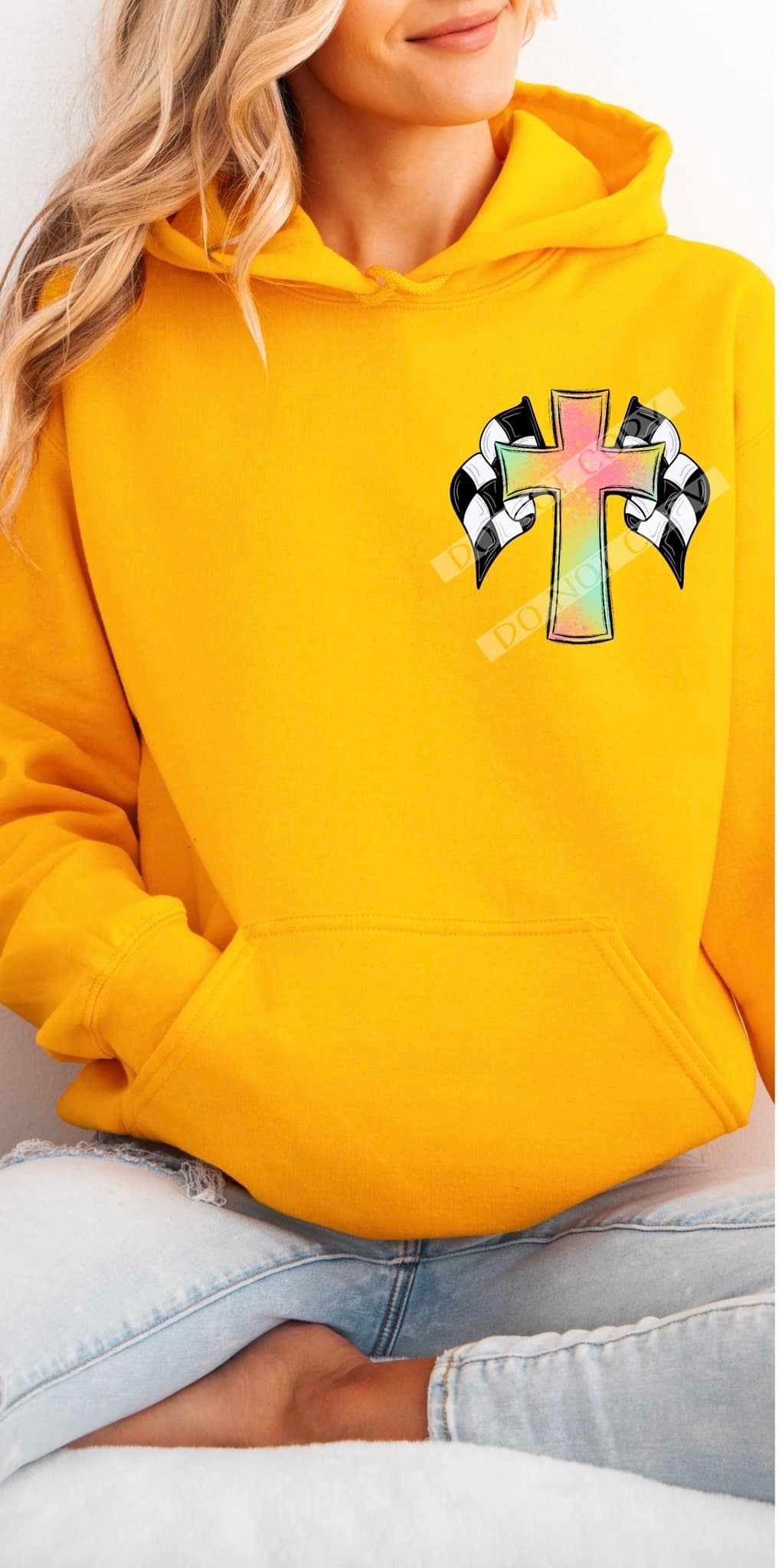 Livin’ on Jesus & racing pocket 84250 DTF transfer