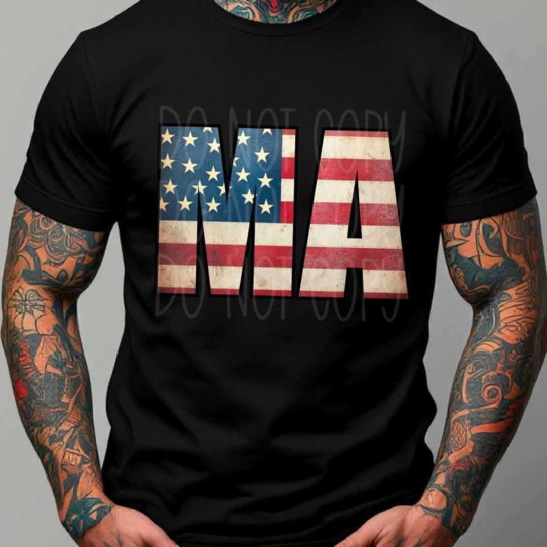 Patriotic States Initials