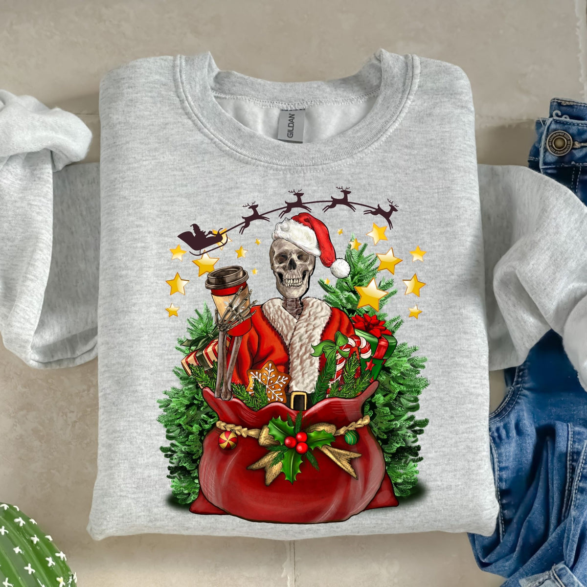 Santa Skelly-38524-DTF transfer