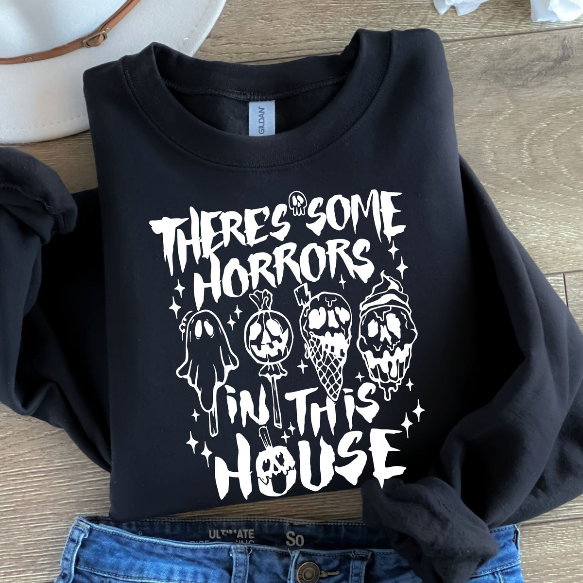 There's some horrors in this house white-38290-DTF transfer
