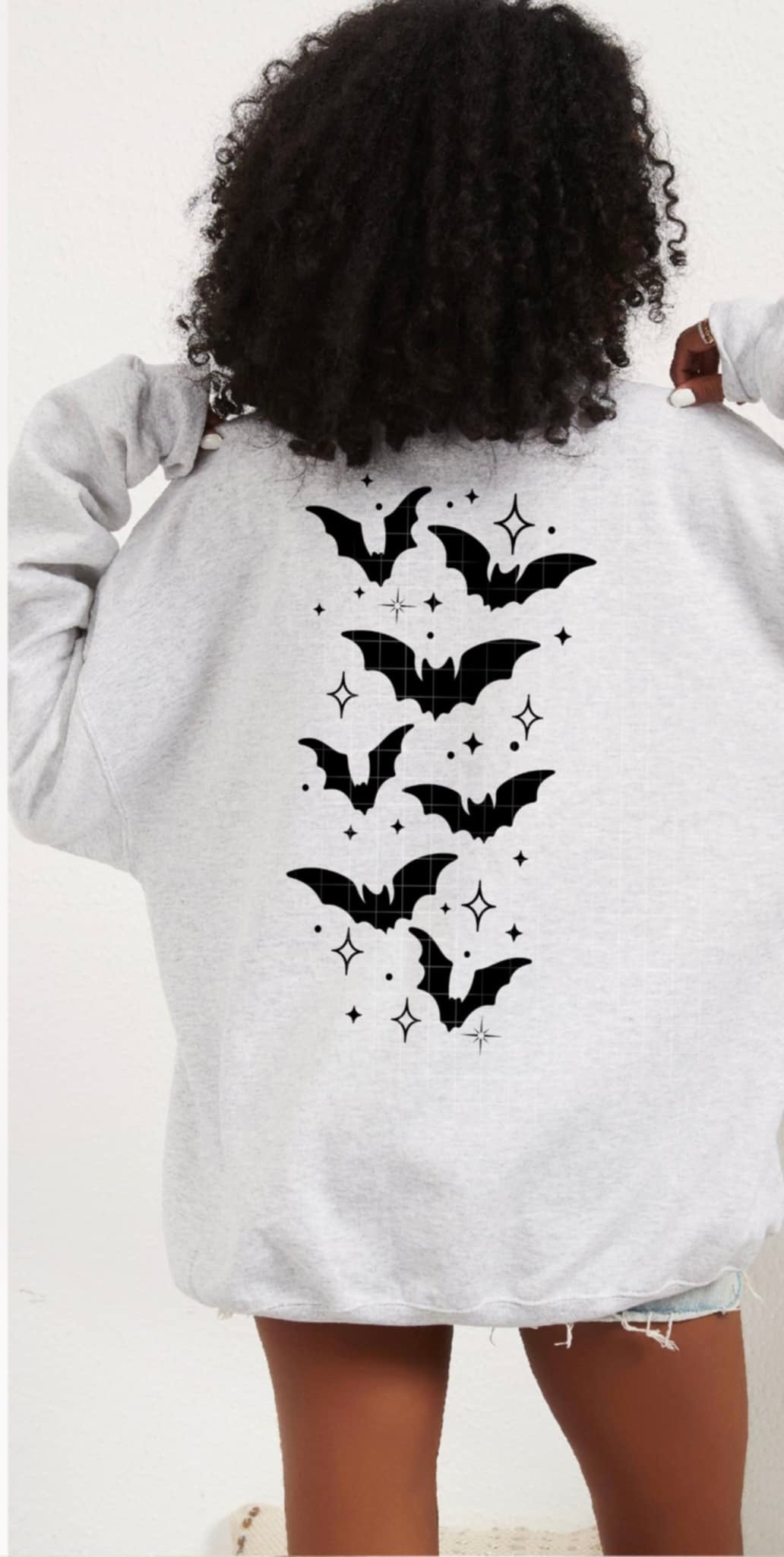 Black bats BACK (CSC) 93152 DTF transfer