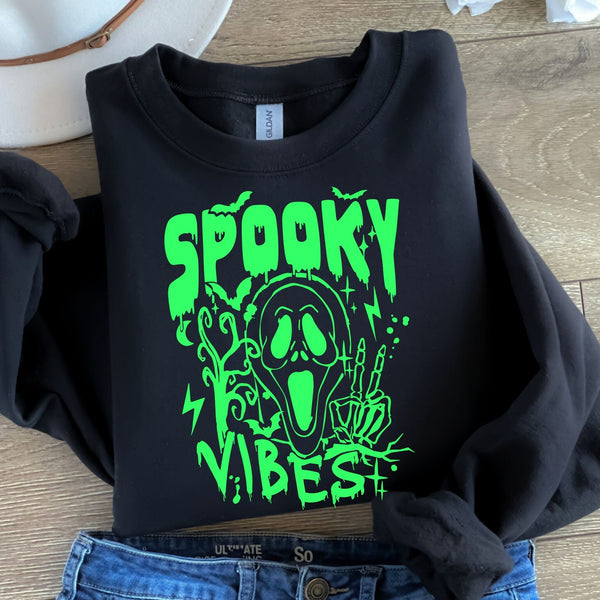 Spooky Vibes Green-38301-DTF transfer