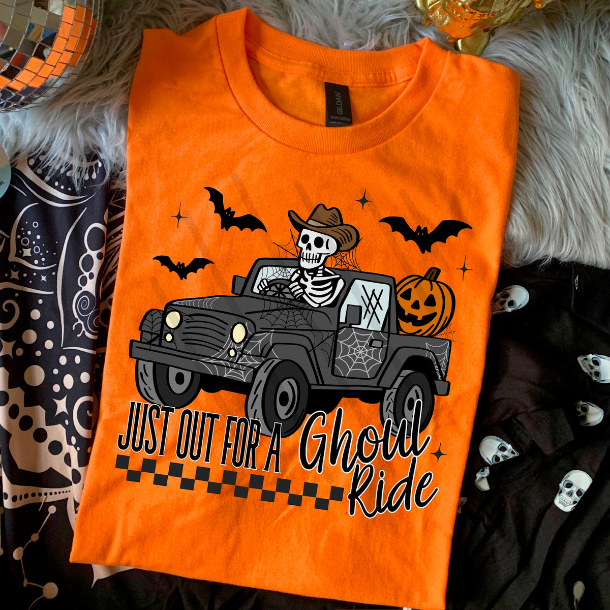 Ghoul Ride Skeleton Truck Scarlow 110292 DTF transfer