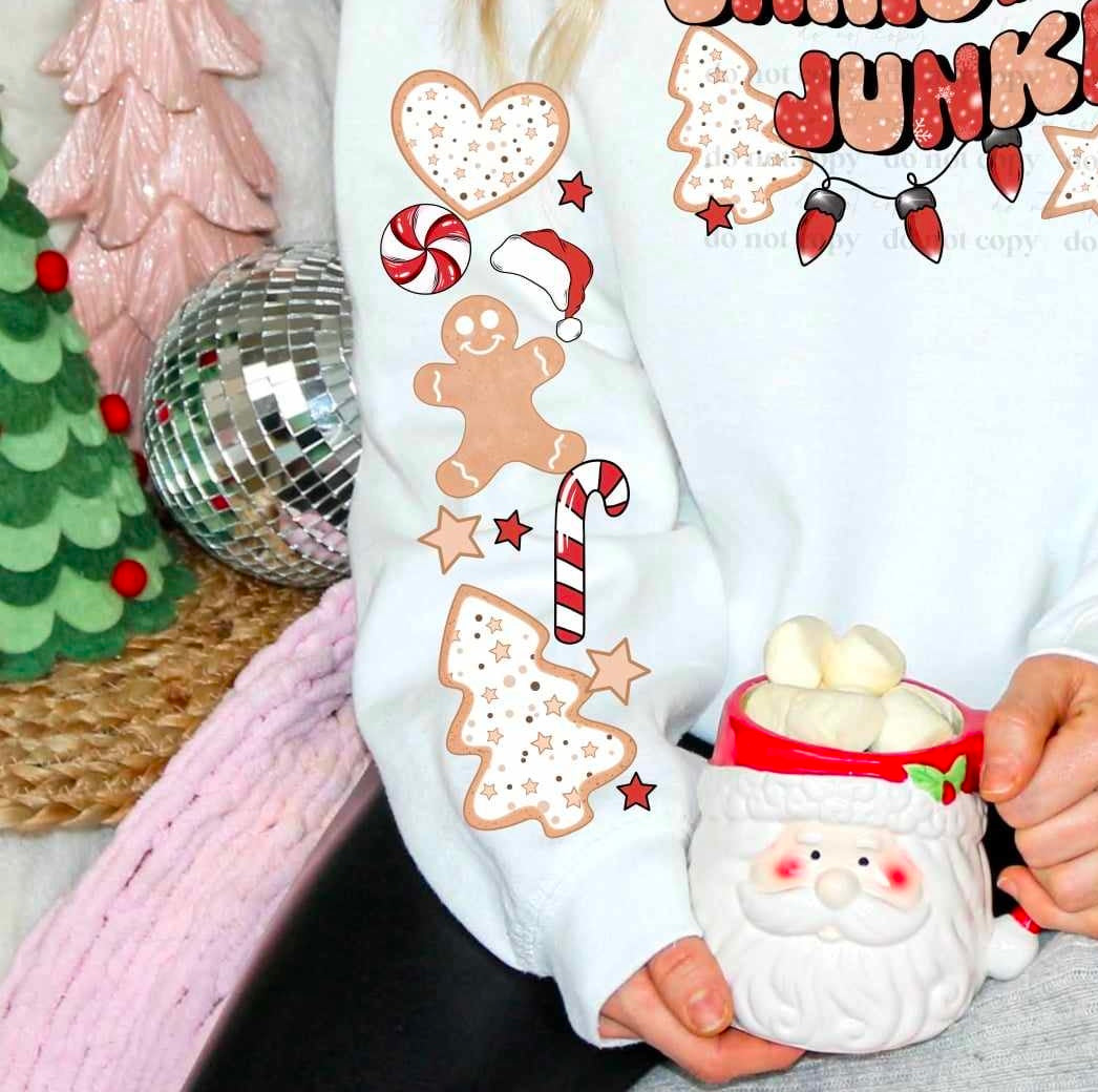 Christmas cookies sleeve (CSC) 55610  DTF transfer