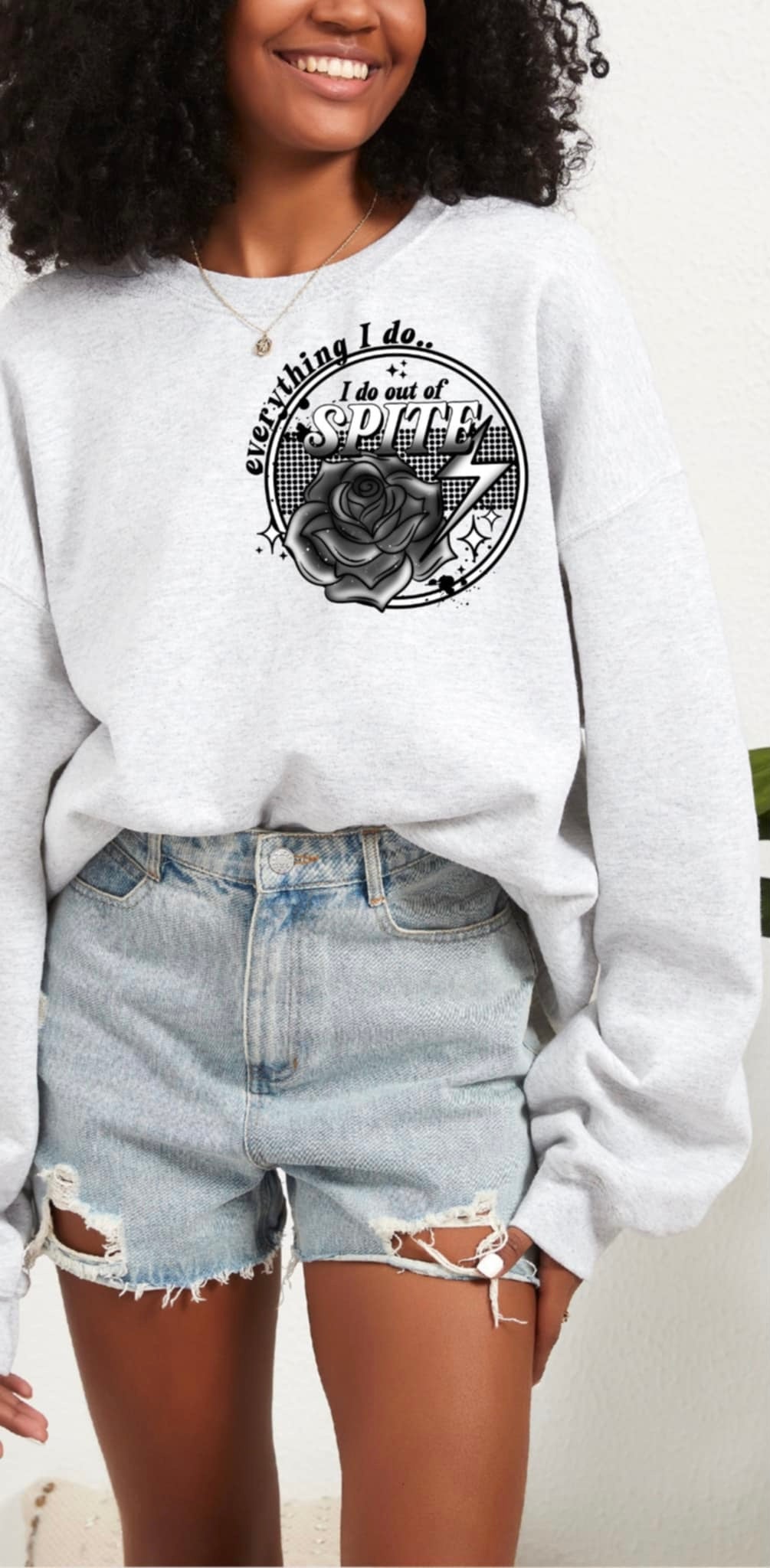 Everything I do.. I do out of spite black font pocket (CSC) 92320 DTF transfer