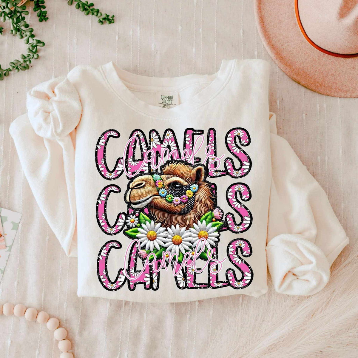 Camels floral stacked 80644 DTF transfer
