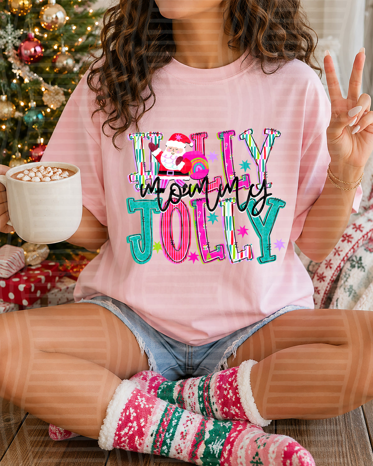 Mommy-Holly Jolly (Caplinger) DTF Transfers