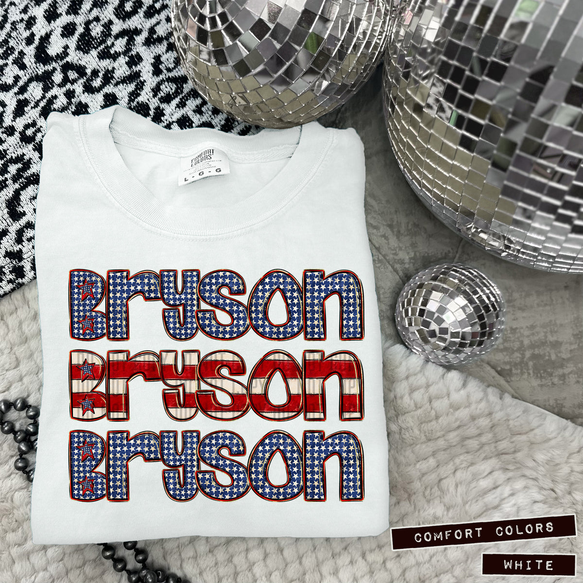 Bryson RWB stacked (Caplinger) DTF transfer
