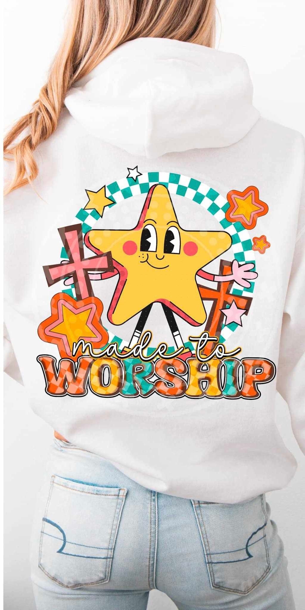 Made to worship star 84583 DTF transfer