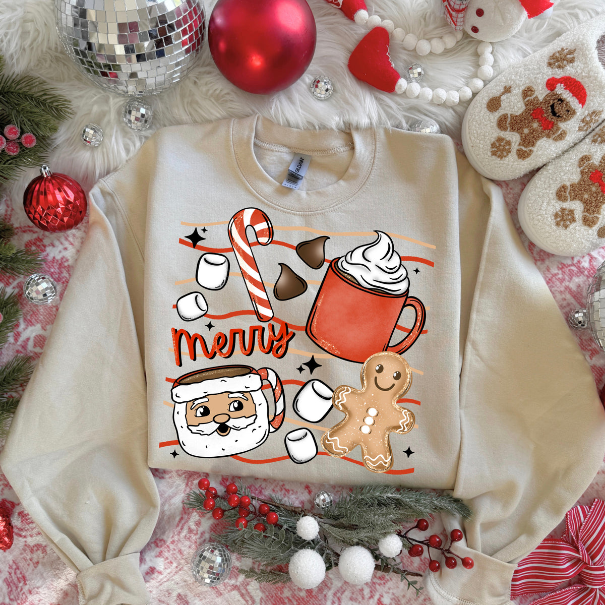 Merry Santa Mug (lighter skin tone) (CSC) DTF Transfer