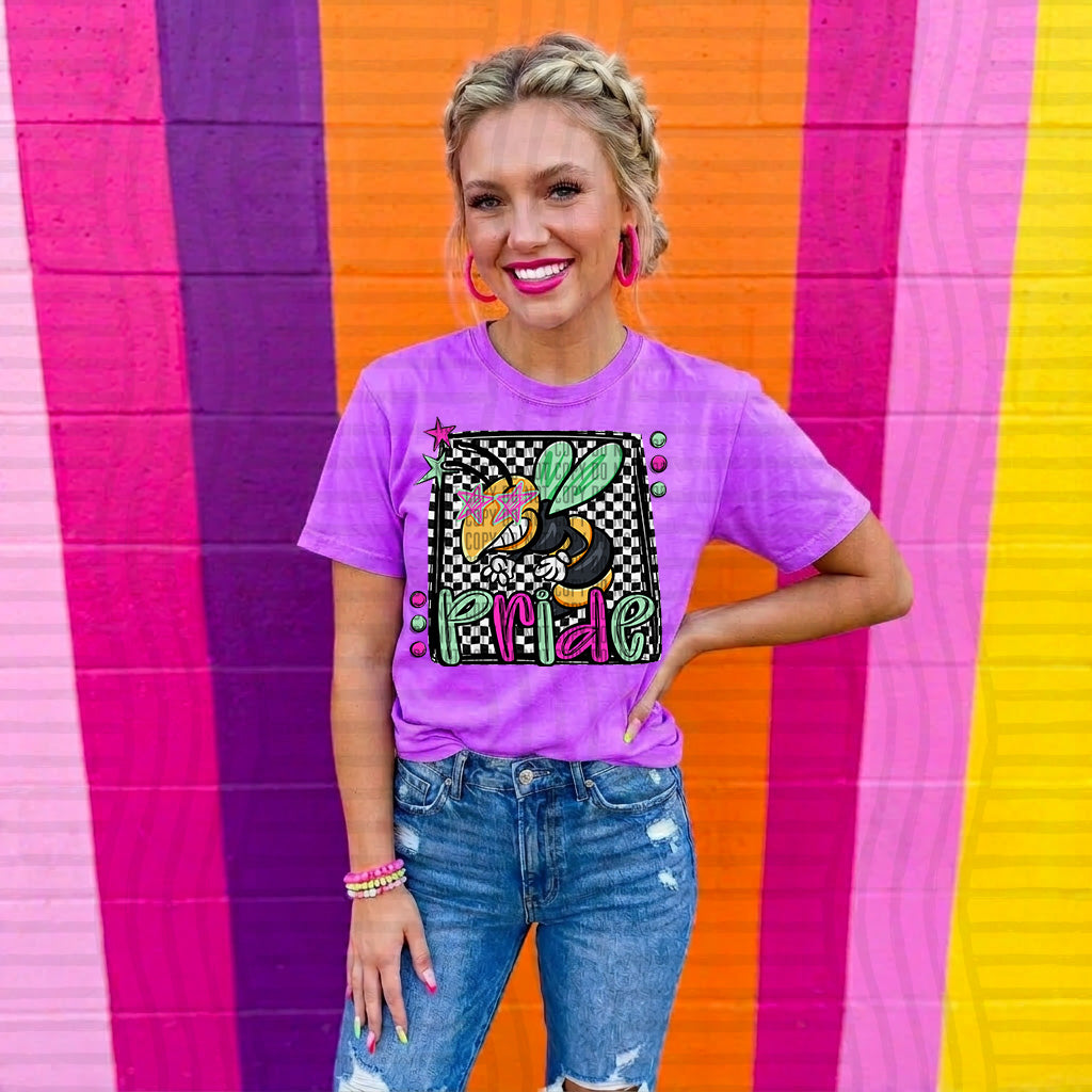 jacket pride preppy checkered square colorful (Caplinger) DTF Transfer