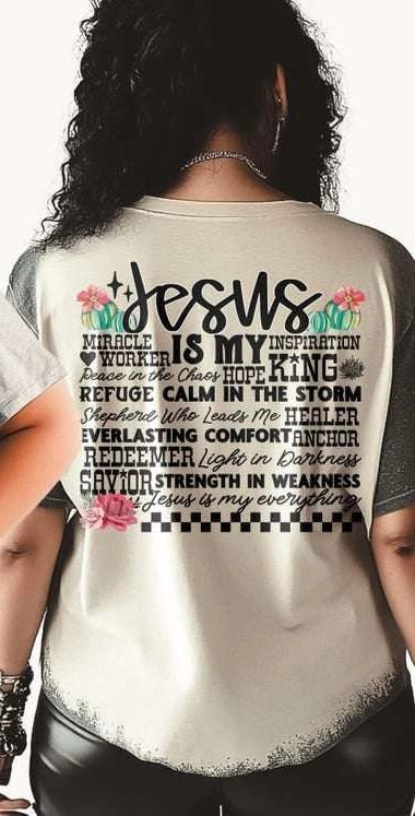 Jesus is my BACK 73227 DTF transfer