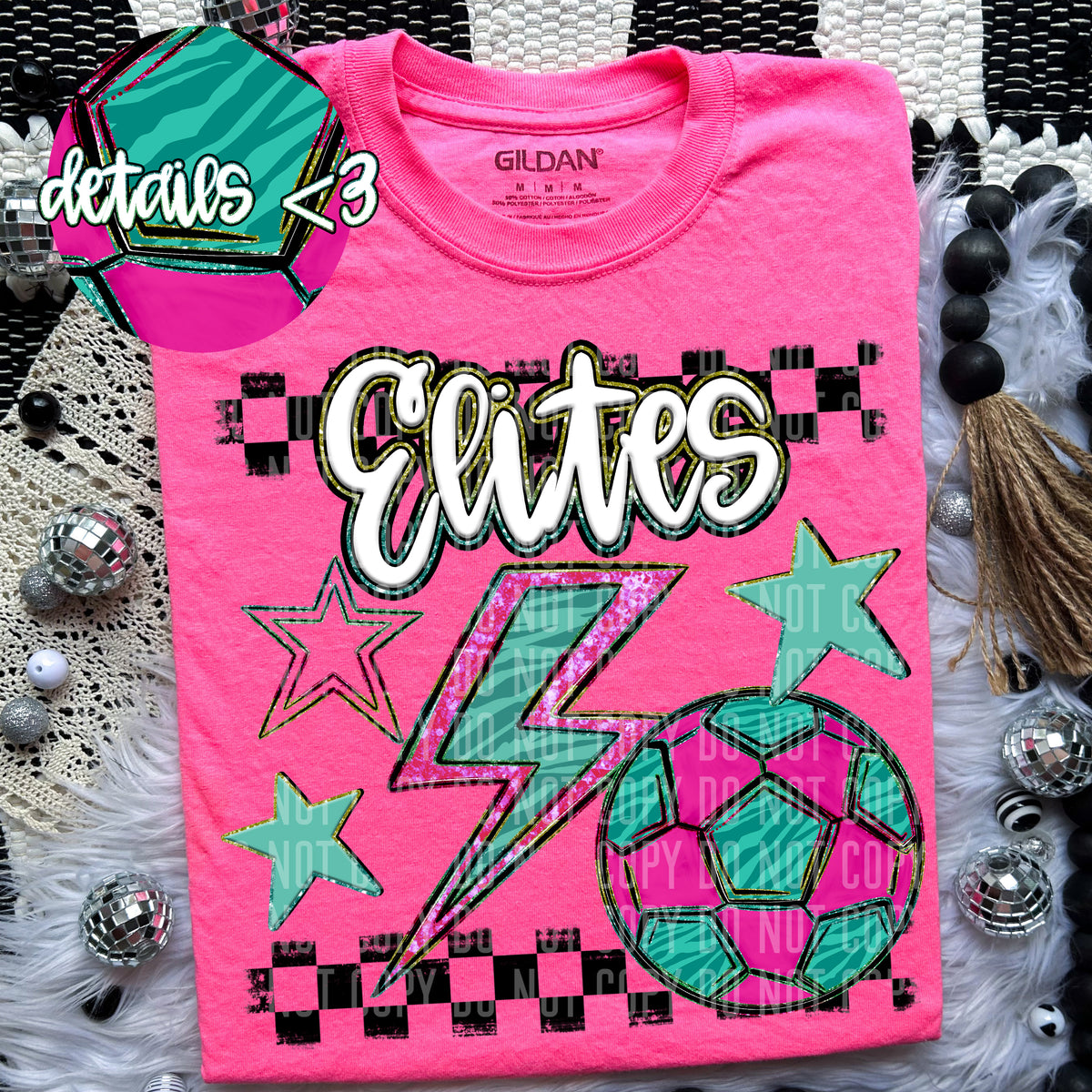 Elites Rainbow Soccer (Caplinger) 97382 DTF transfer
