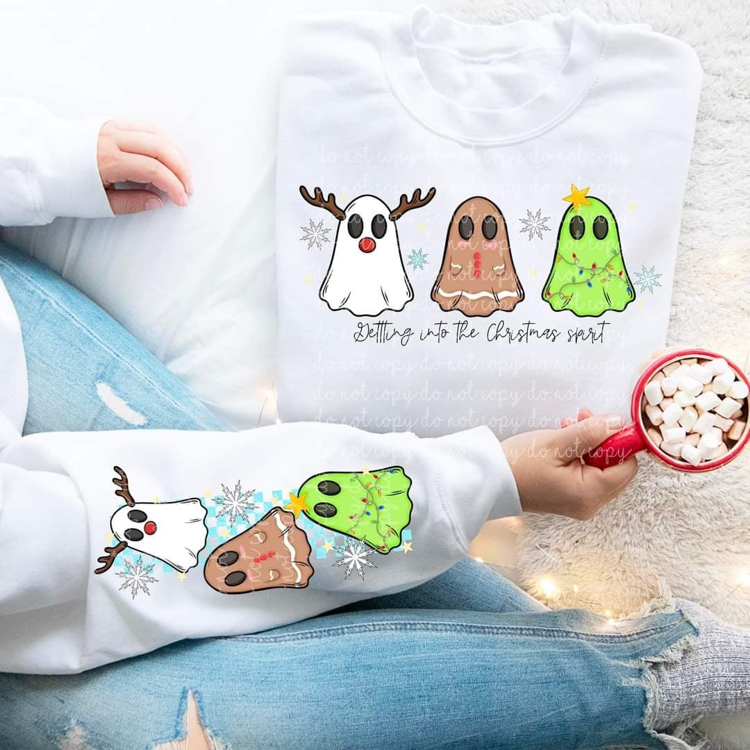 Getting into the Christmas spirit SLEEVE ONLY (MMD) 58882 DTF transfer