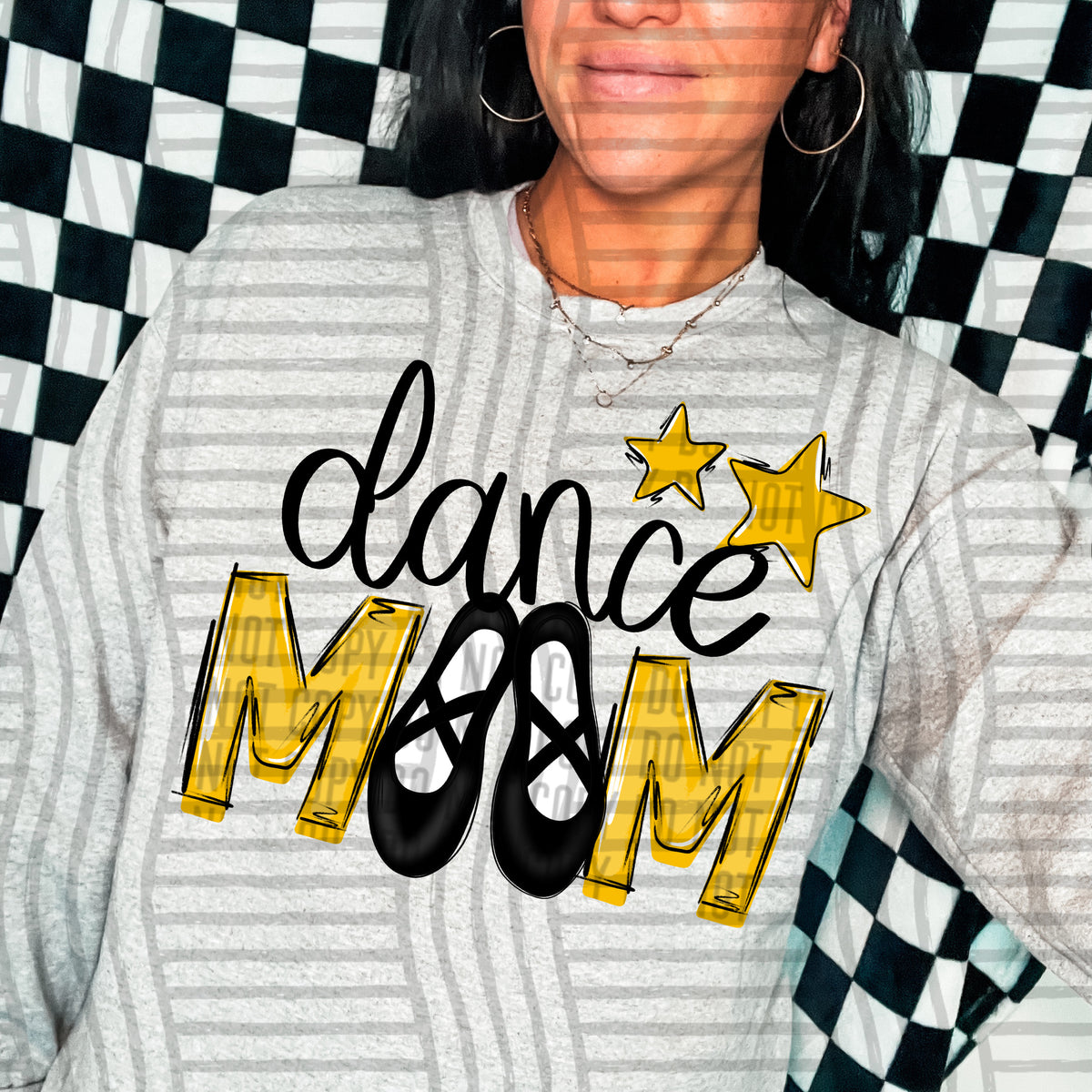 dance mom yellow stars (Caplinger) DTF transfer