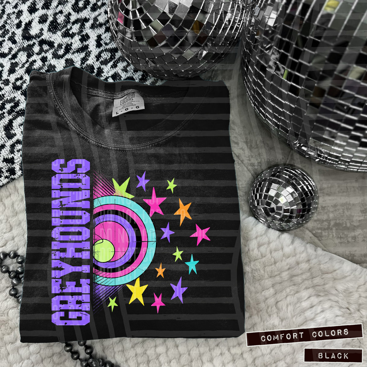 Greyhounds Rainbow Retro (Caplinger) DTF transfer