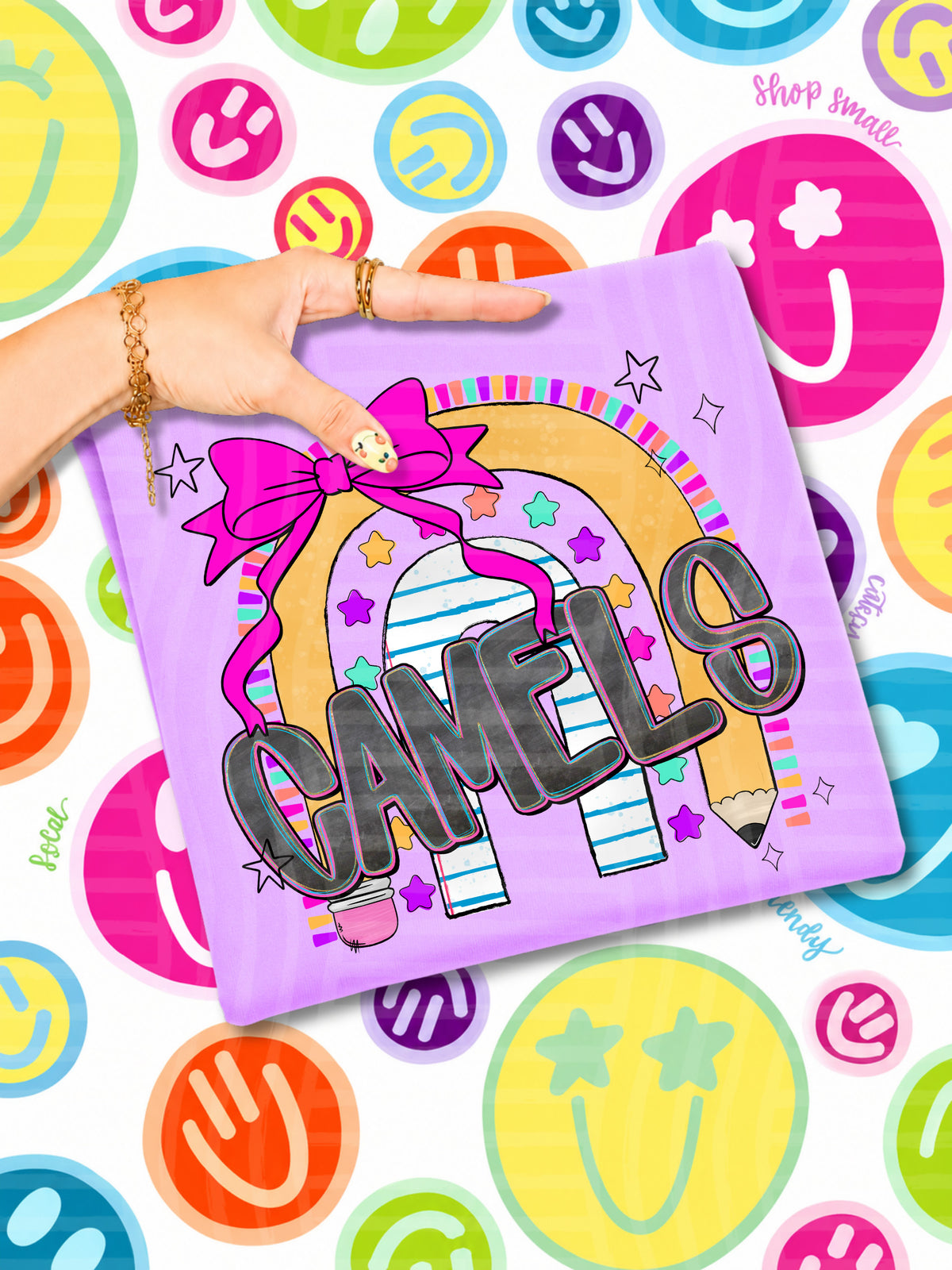 Camels rainbow crayons(CAPLINGER) DTF Transfer