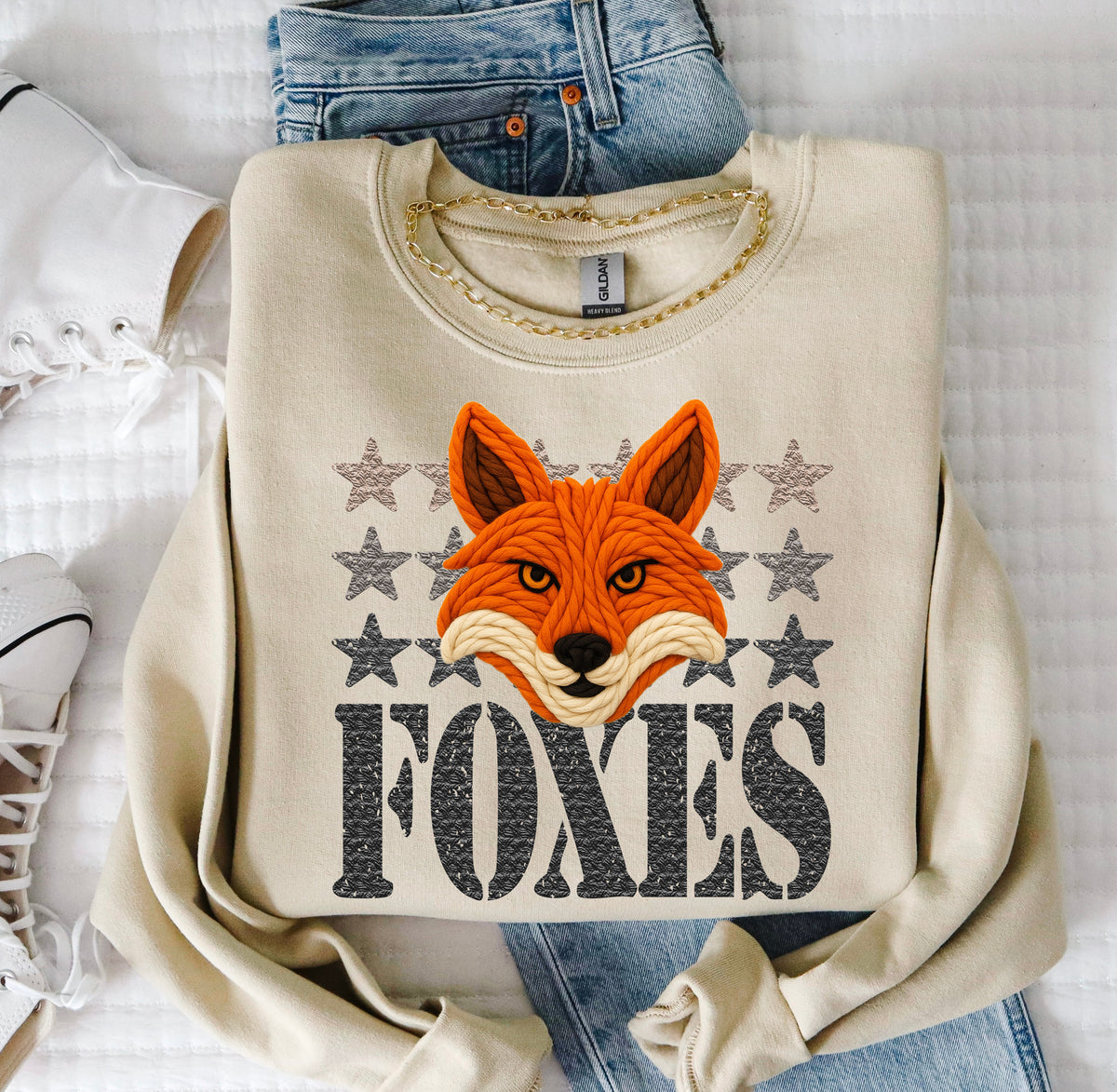 Foxes Yarn Mascot (S&G) DTF transfer