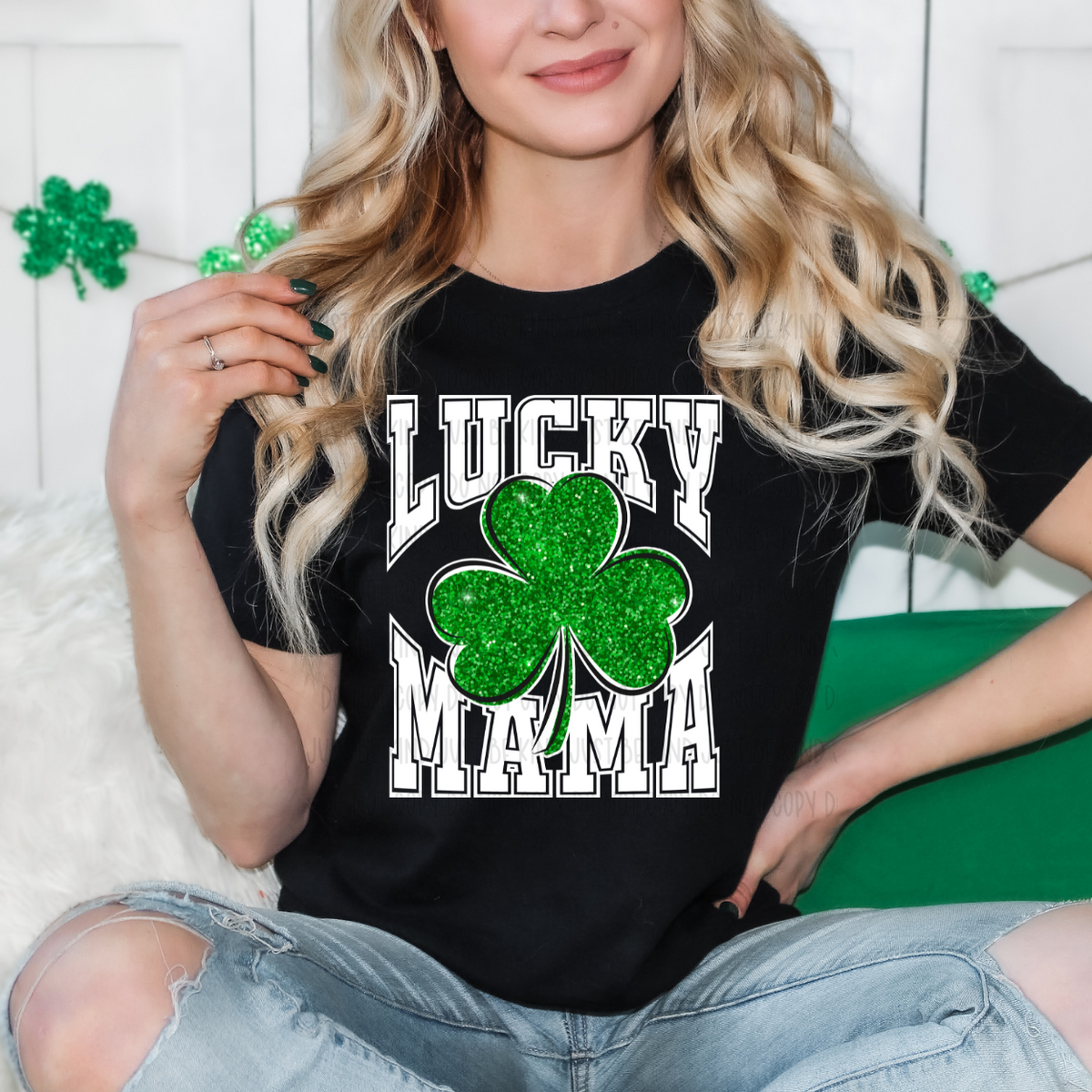 Lucky Mama White (KPI) 83565 DTF Transfer