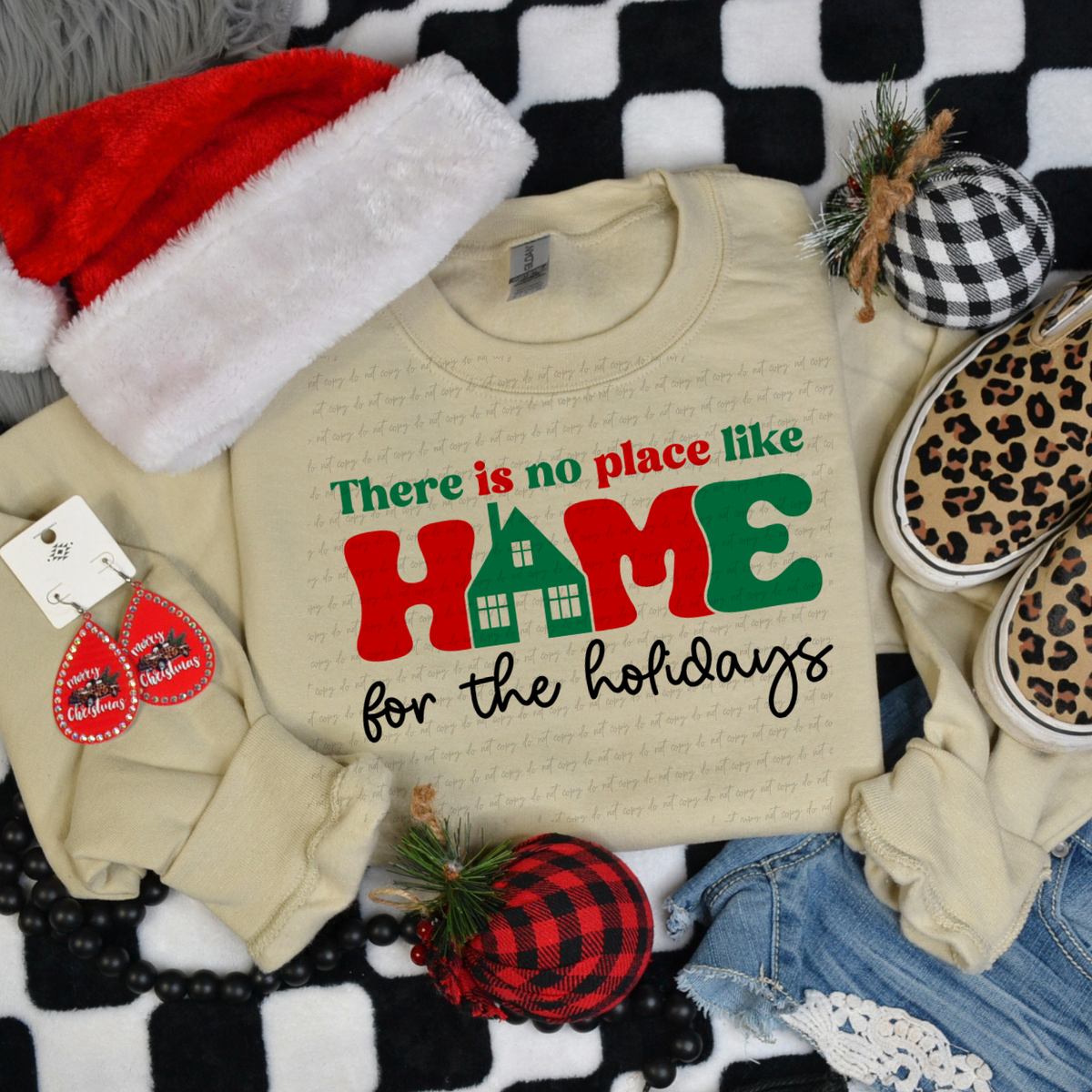 There Is No Place Like Home For The Holidays 68239 DTF Transfers