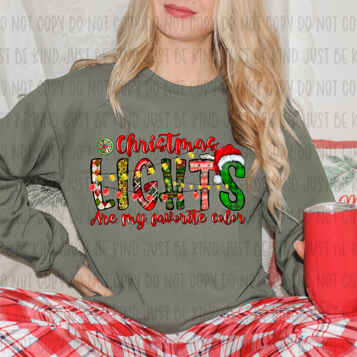 Christmas Lights Are My Favorite Color (RD) 72392 DTF Transfer
