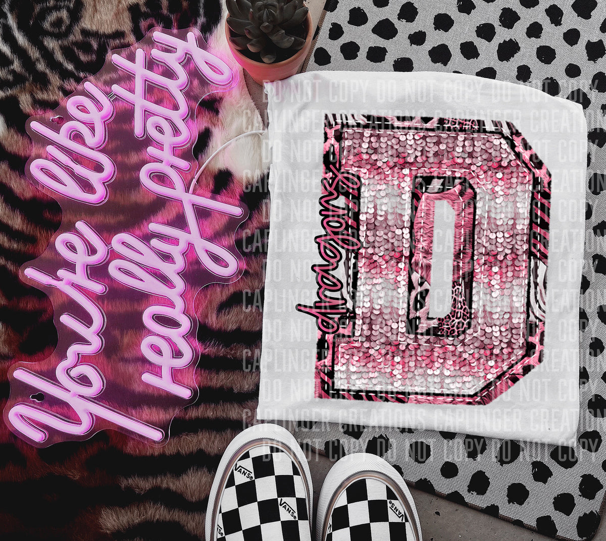 Dragons wild and pink (Caplinger) DTF transfer