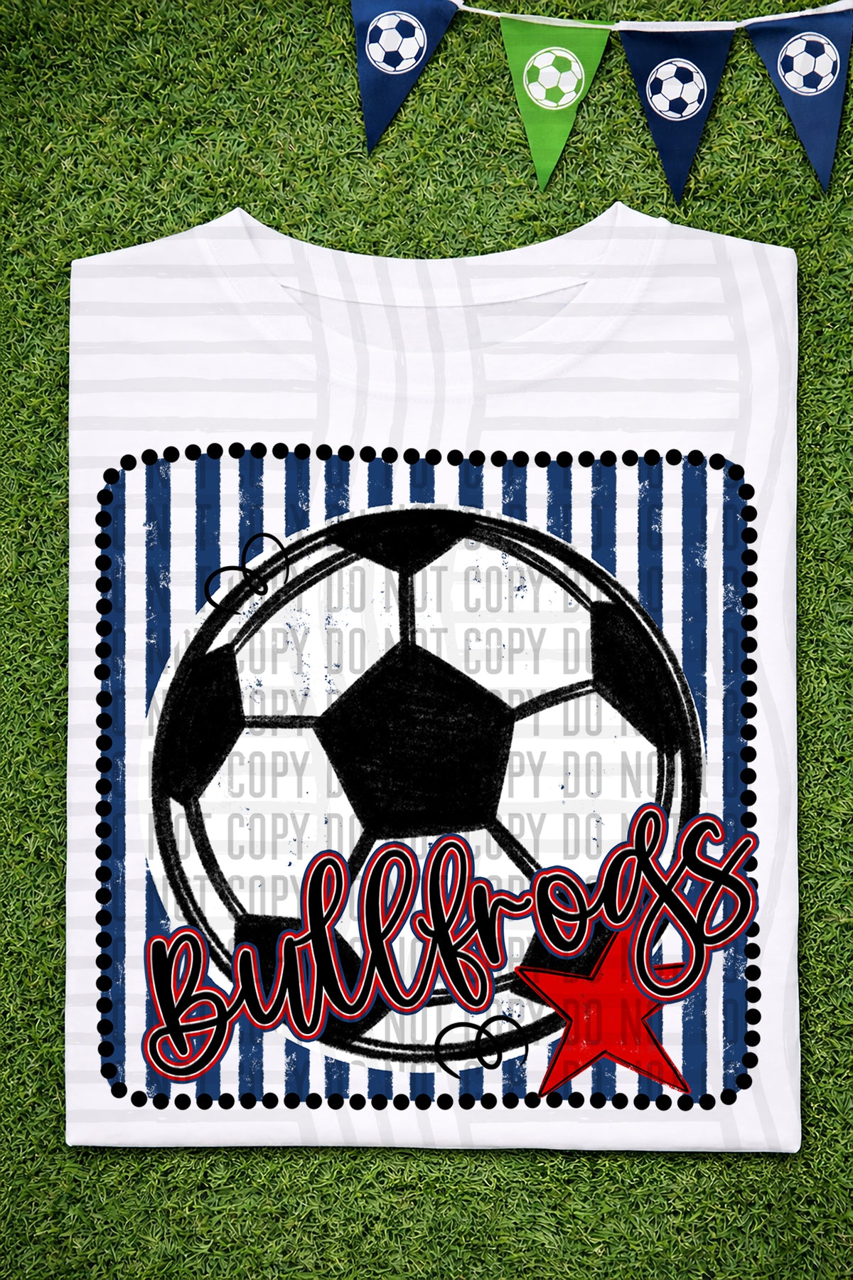 Bullfrogs RWB Framed (Caplinger) DTF transfer