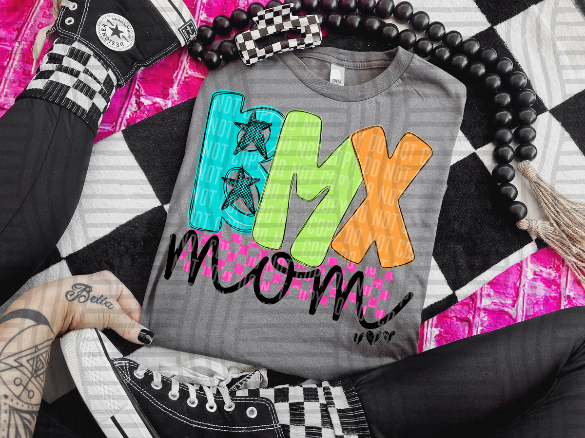 bmx mom checkers (Caplinger) DTF Transfer