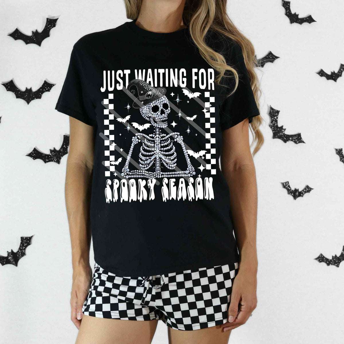 Waiting For Spooky Season White Words