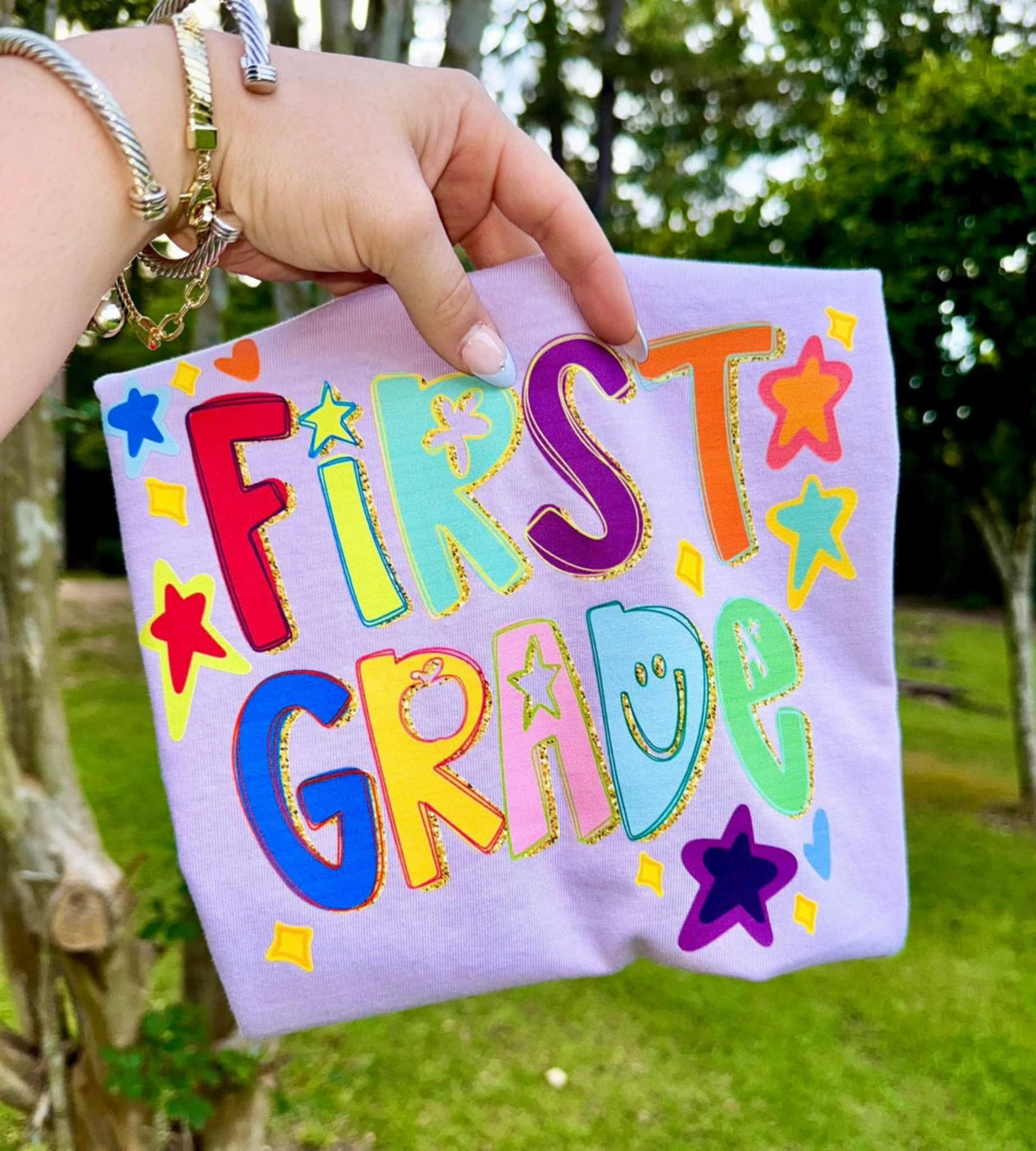 First grade colorful stars 107631 DTF transfer