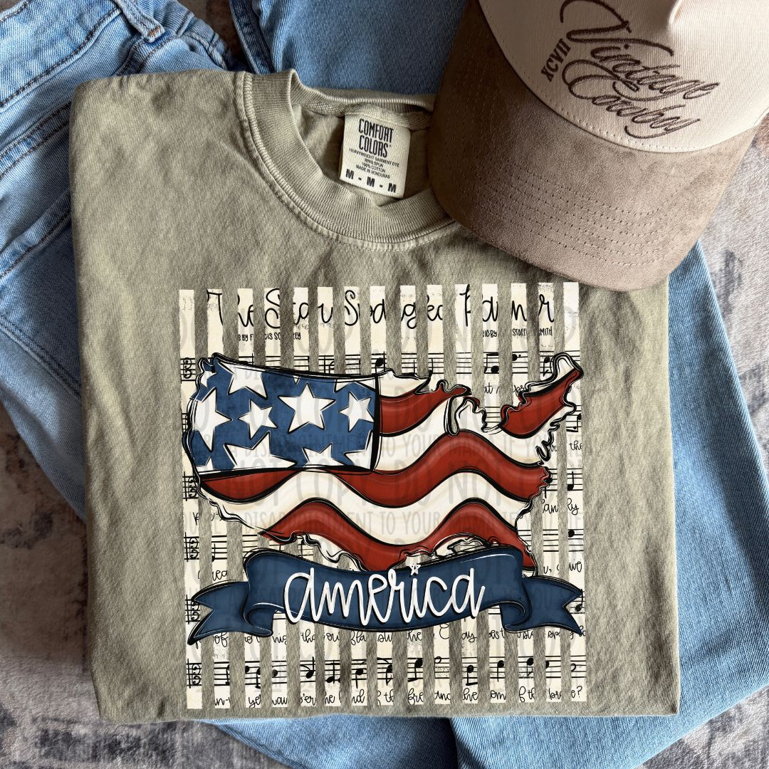 The star spangle America (SWD) DTF Transfer