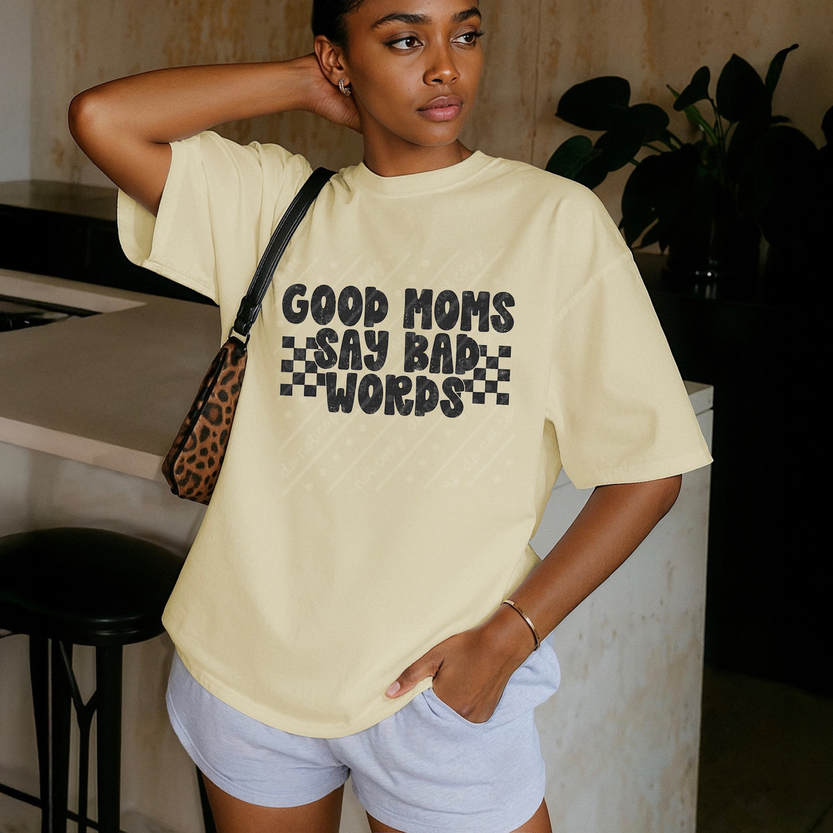 Good moms say bad words (black) DTF Transfer