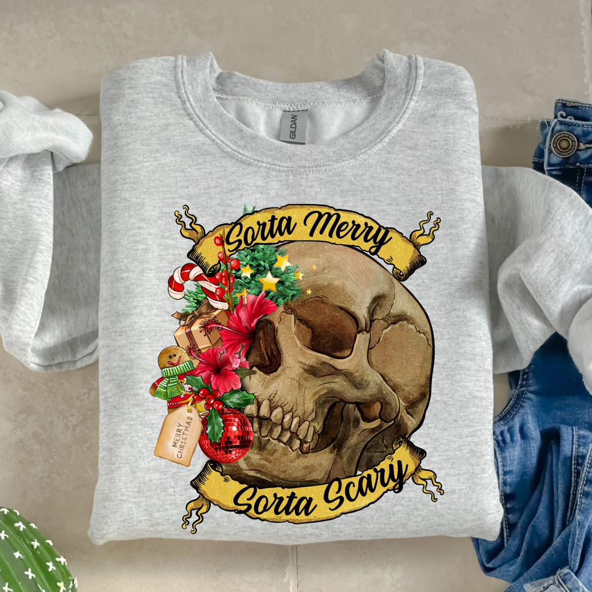 Sorta Merry Sorta Scary-38743-DTF transfer
