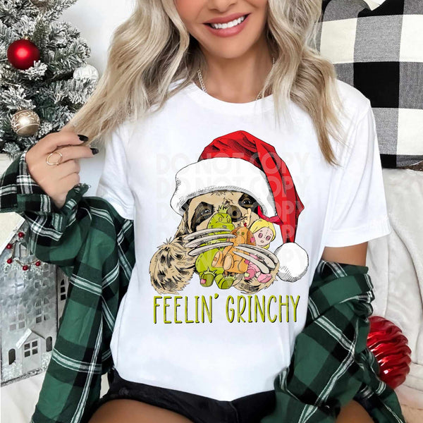 Feelin grinchy sloth 56128 DTF transfer