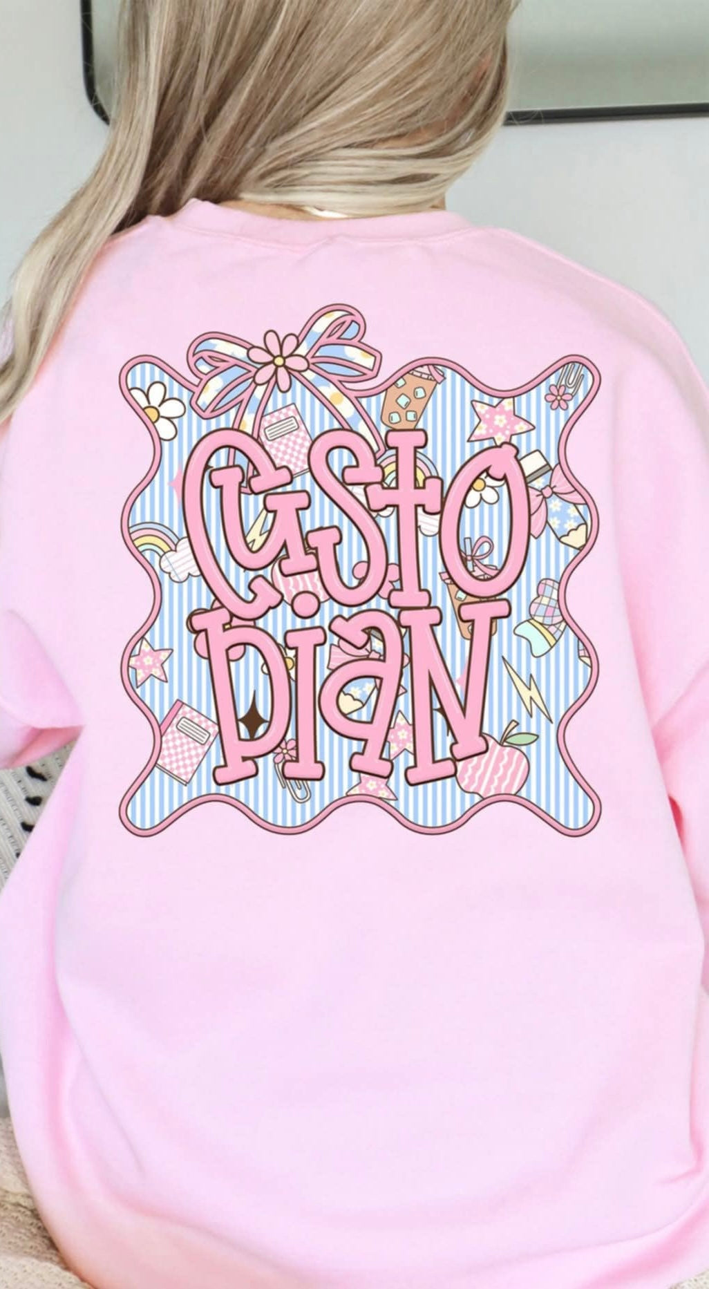 Custodian seersucker frame (S&G) 107380 DTF transfer