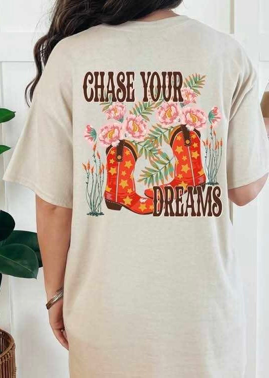 Chase your dreams boots (S&G) 84050 DTF transfer