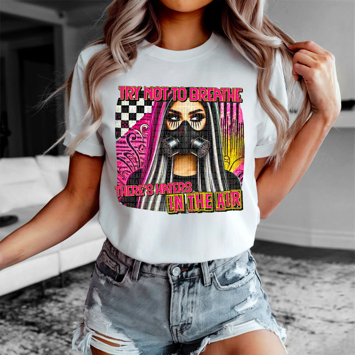 Try not to breathe there’s bullshit in the air 90367 DTF transfer