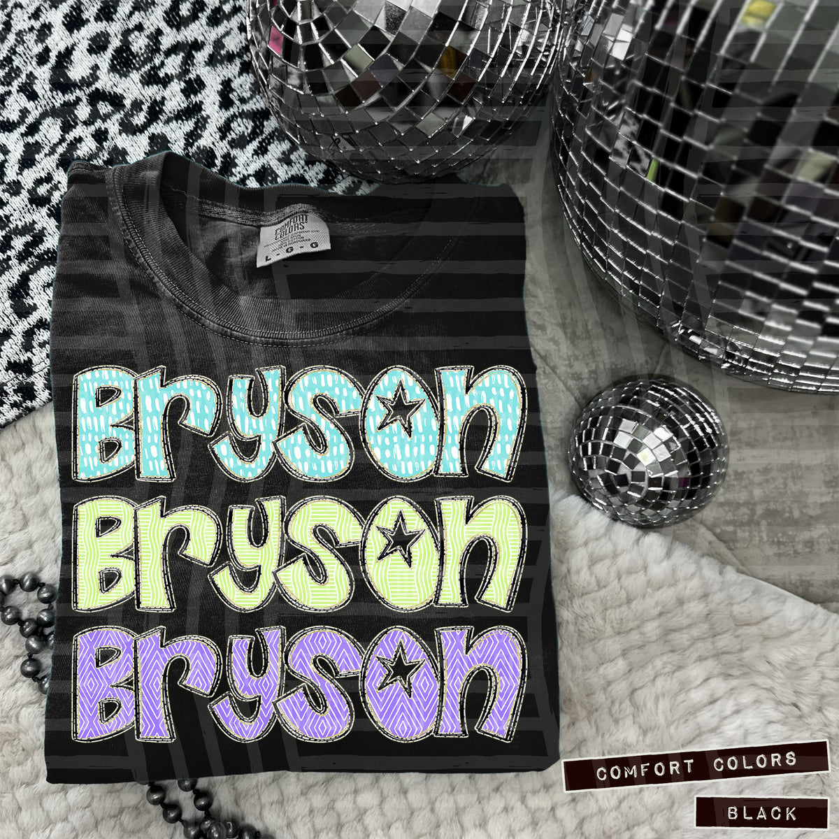 Bryson Pastel Star Stacked (Caplinger) 101568 DTF transfer