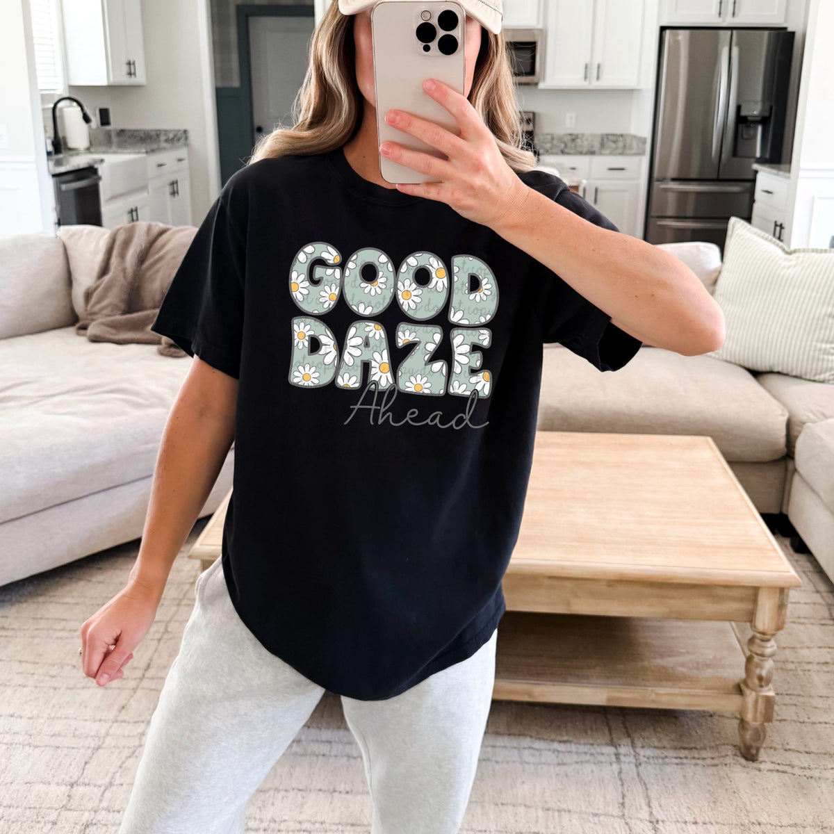 Good Days Ahead flowers DTF Transfer