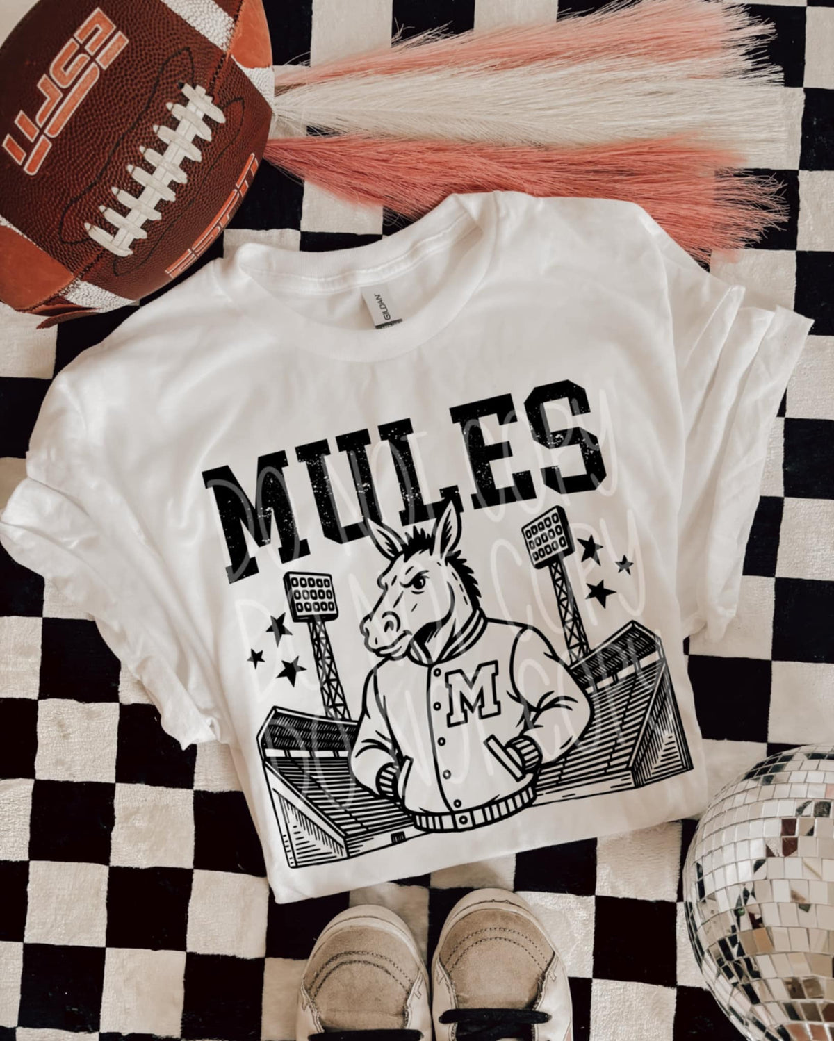 Mules Letterman mascots PHDC DTF transfer