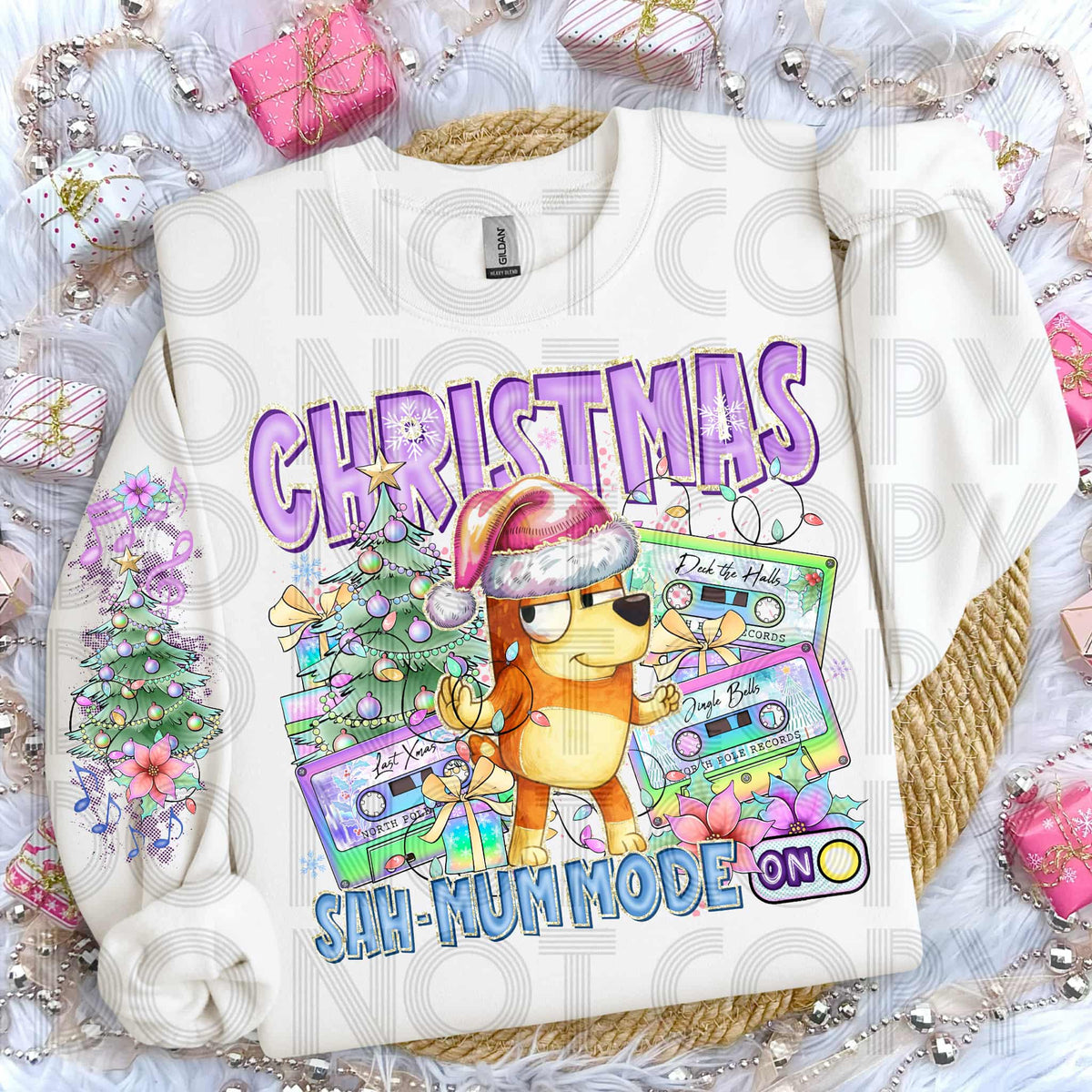 Christmas SAH-Mum Mode front only (SSD) 114521 DTF transfer