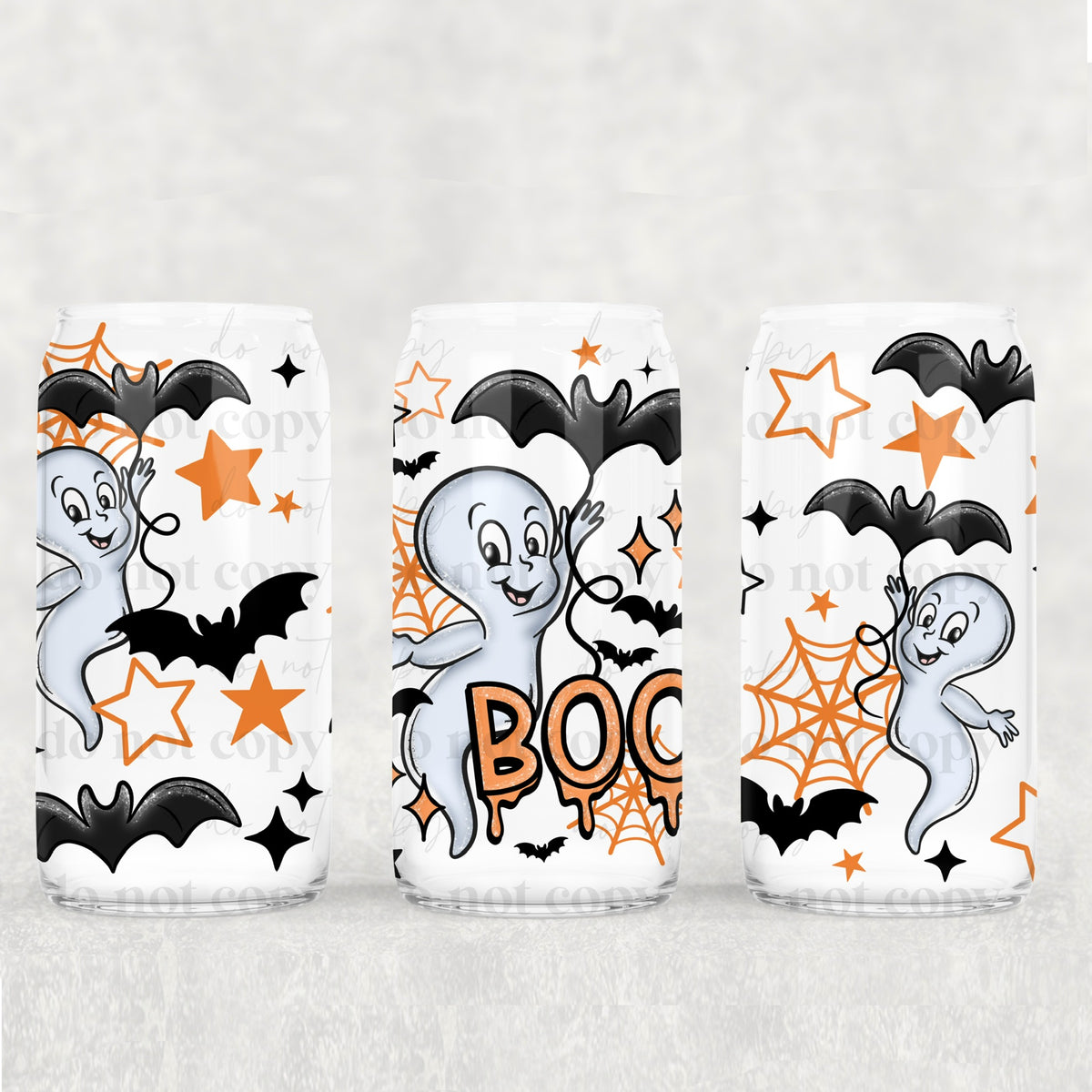 Boo friendly ghost (exclusive) UV DTF WRAP
