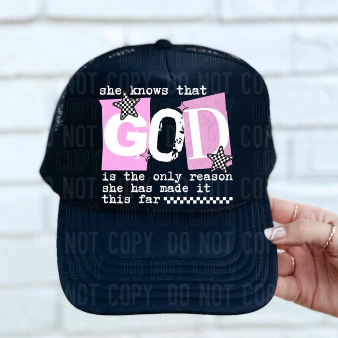 She knows that god is the only reason 106381 DTF transfer