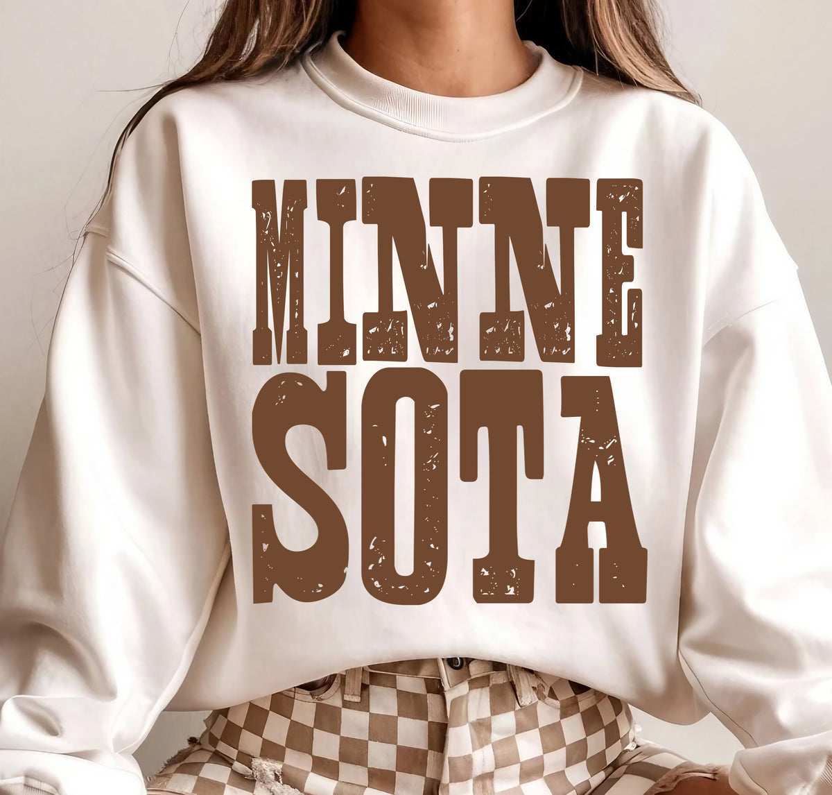 Minnesota Brown Grunge (S&G) DTF Transfer