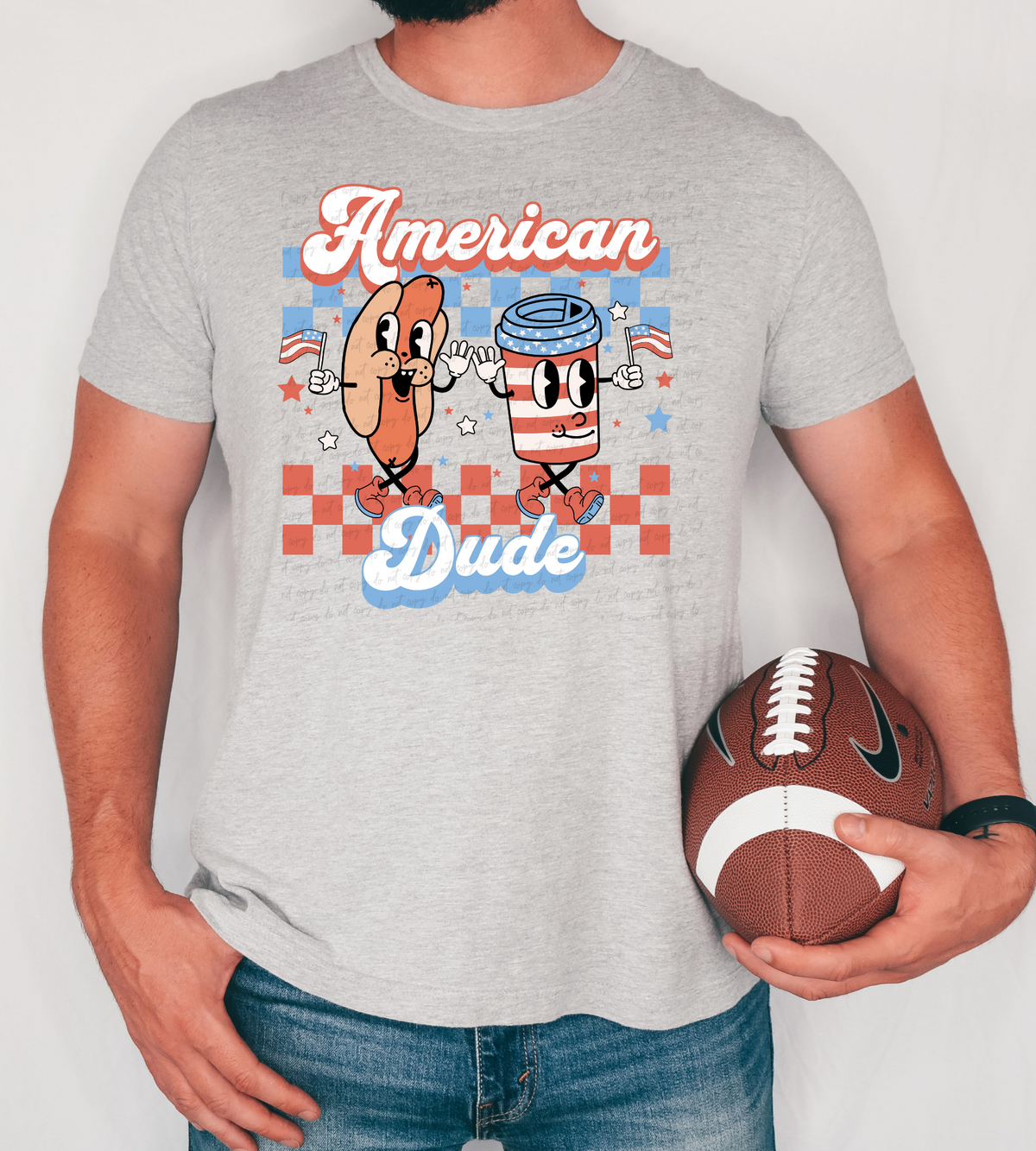 American dude hotdog 28872 DTF Transfer