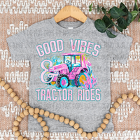 Good Vibes & Tractor Rides (Kayndi) 72514 DTF Transfer